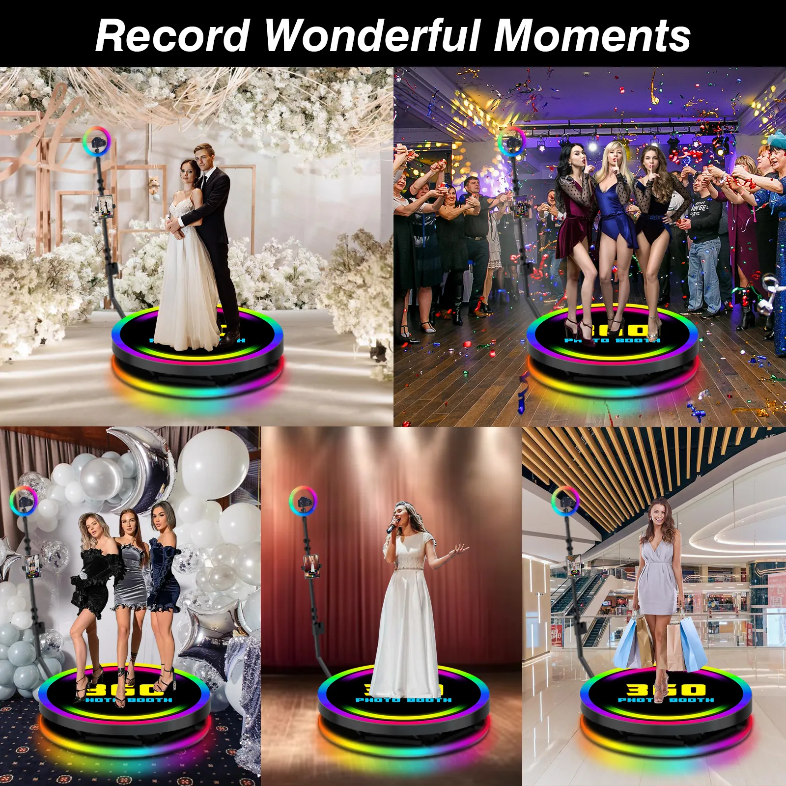 360° Video Booth 360° Video Booth Anwendungsbeispiele