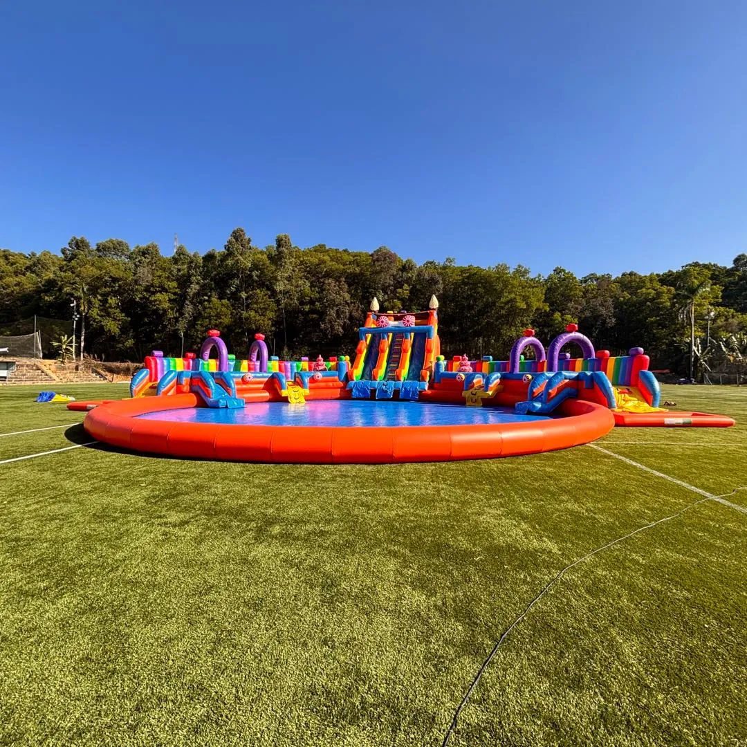 Water Fun Park Wasserrutsche Water Fun Park von vorne, Wasserbecken, Pool, Rutschen