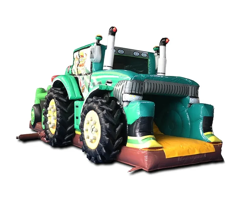 Hüpfburg Traktor Hüpfburg Traktor vorne ohne Hintergrund
