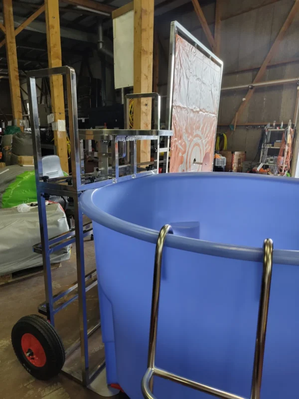 Dunk Tank Dunk Tank auf fahrbarem Edelstahlgestell mit Rädern, einfach zu transportieren und aufzubauen für Events